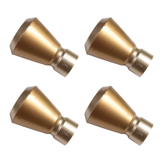 URTERYSER 4Pieces Modern Artistic Finials Caps Stylish Simple Styles Curtain Rod Finials set for Curtain Rod for Home or Office dec Color H