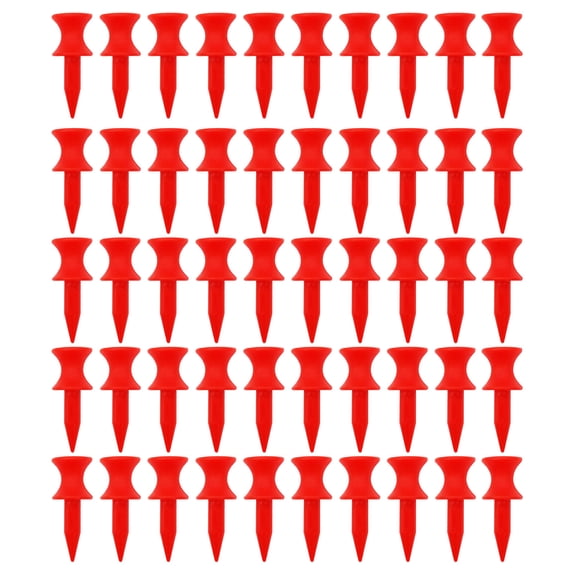 URTERYSER 50 Pieces Golf-Tees Sets, Golf-Tees Step Down for Sports Stuff Step Tees Red