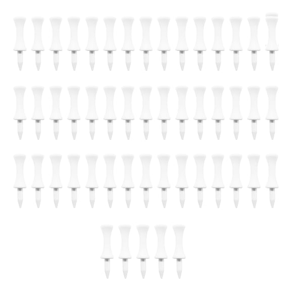 URTERYSER 50 Pieces Golf-Tees Sets, Golf-Tees Step Down for Sports Stuff Step Tees White