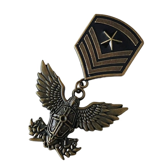 URTERYSER Antique Enthusiast Badge Historical Value Collectible Emblems Badge Metal Pin for Clothes Decoration Color 3