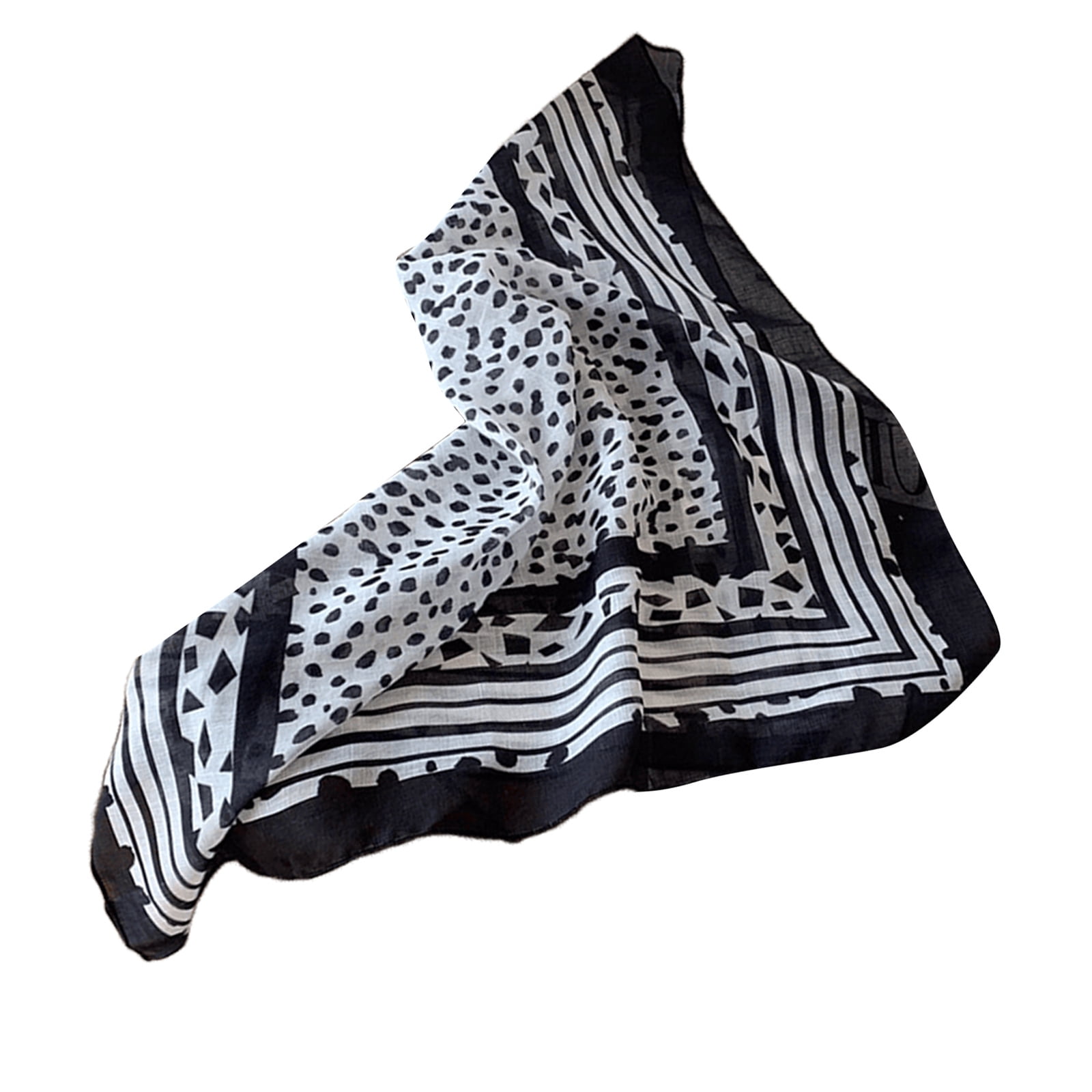Fashion Flower Neck Scarf Sun Protecting Sweat Wicking Sports Headscarf Suitable for Various Ages Color 1
