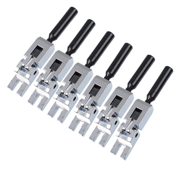 URTERYSER Floyd Rose Saddles, Tremolo Parts, 6Pieces Roller Bridge Tremolo Saddles, Guitar Bridge Tremolo Saddles Replacements Set Silver