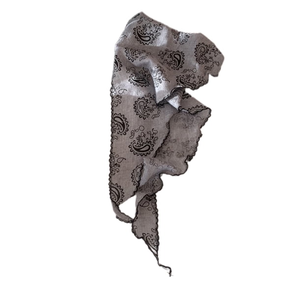 URTERYSER Multiuse Flower Print Headscarf Thin Headwrap Photo Bandana for Women Fashionable Head Covers for Spring Music Festival Color 8