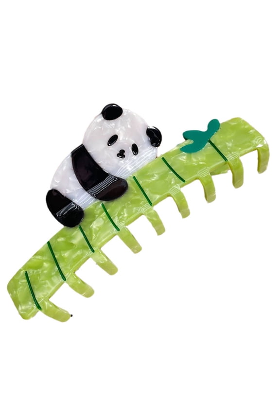 Panda Hair Claw Clip for Women Girl Lovely Animal Hairpins Jaw Clip Barrettes for Girls Ponytail Holder Hair Decoration Color C