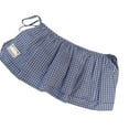 thumbnail image 1 of URTERYSER Plaids Print Double Layer Ruffle Short Apron Wrap Skirt for Women Tie Waist Decors Half Skirt Waistband Shirt Extender Dark Blue, 1 of 9