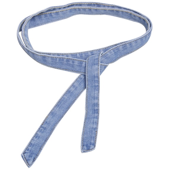 URTERYSER Stylish Denims Waist Belt for Women Adjustable Self Tied Waist Band for Pants Jeans Dresses Outerwear Women Accessories Light Blue