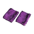 thumbnail image 1 of URTERYSER Stylish Stretchy Elastic Arm Sleeves Blingbling Sequins for Party Costume Women's Cuffs Arm Sleeve with Sequins Purple, 1 of 9