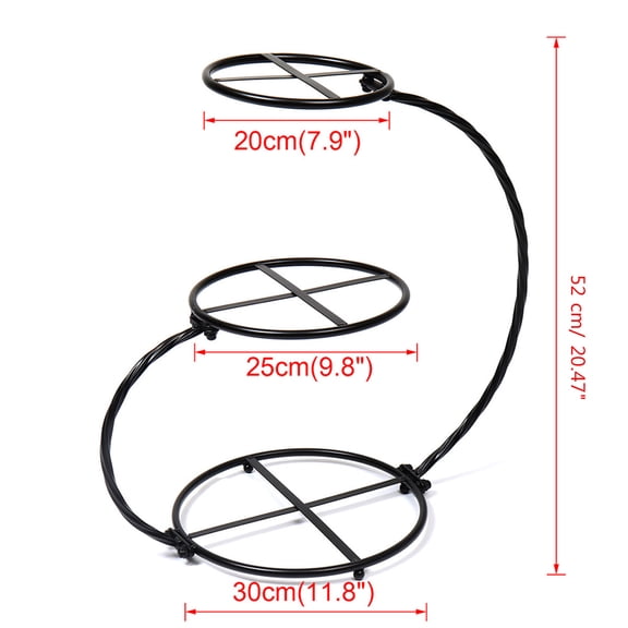 URTERYSER Three Layers Display CuPieceake Stands Macaron Stand for Dessert Cake Display Rack Wedding Party for Baking Lover White