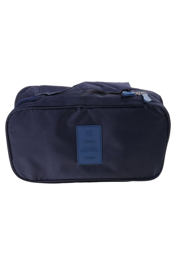 Travel Bra Underwear Storage Bag Women Men Socks Cosmetics Clothes Multifunctional Waterproof Bags Navy Blue