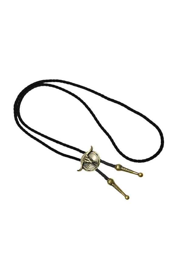 Western Bolotie for Men PU Leather Rope Tie Neck Jewelry Rodeos Tie for Formal Event and Special Occasion Color B