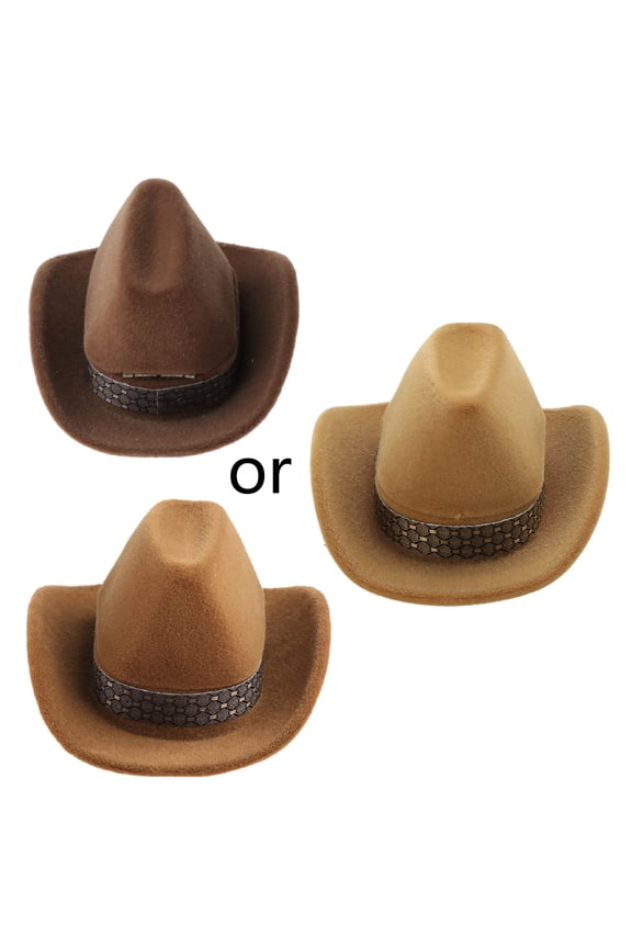 for Creative Cowboy Hat Shape Rings Box Jewellery Display Storage for Case
