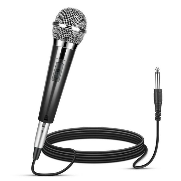 US 1 Pack 10Ft Wired Handheld Dynamic Microphone 1/4" Mic Party Speech Karaoke