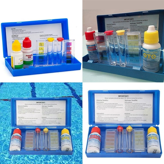 US 1-2 Pack Essential Ph & Chlorine Levels Swimming Pool Spa Water Test Kit