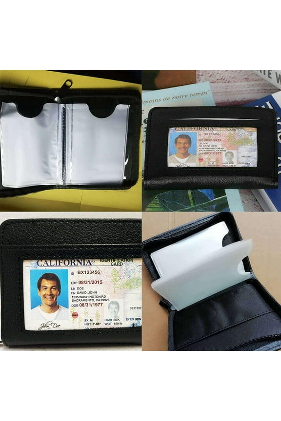 1-2 Pack Lock Slim Secure Men Women Blocking Money Credit Card Holder Wallets