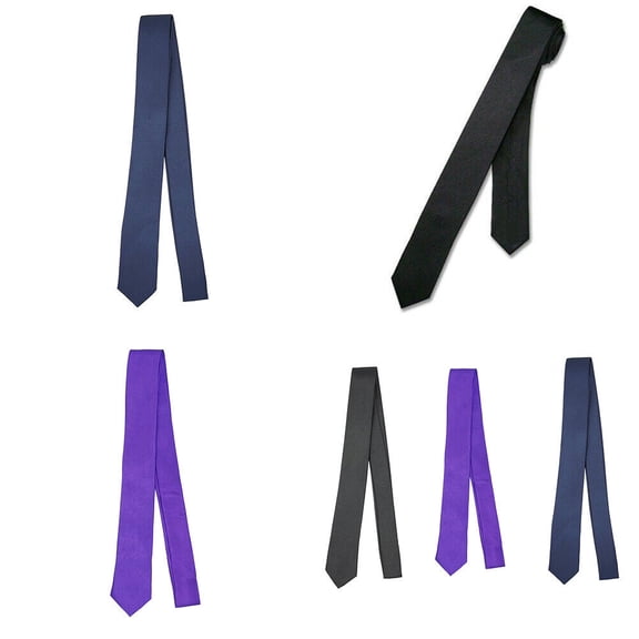 US 1-2 Pack Men Boy Black Skinny Slim Retro Tie Narrow 2" Thin Necktie M-Colors