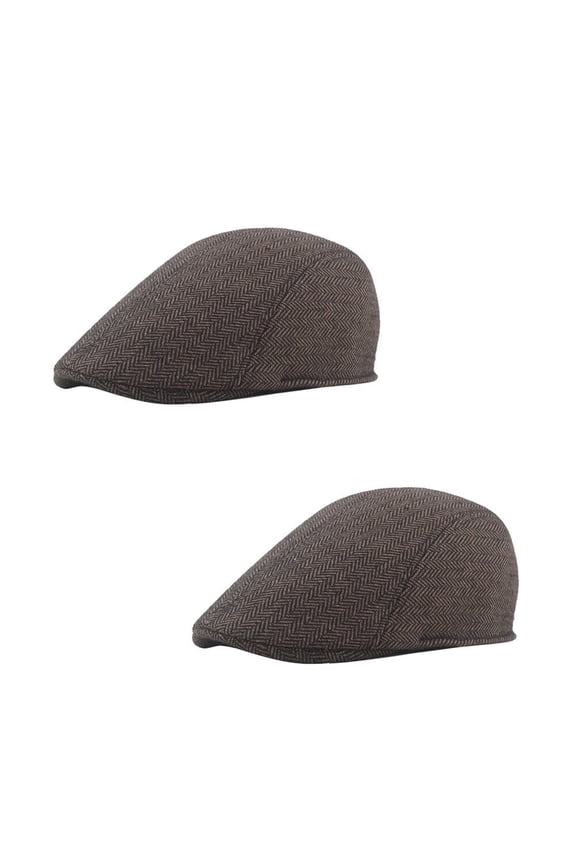 US 1 Pack Newsboy Hats for Men Classic Herringbone Tweed Wool Blend Flat Cap