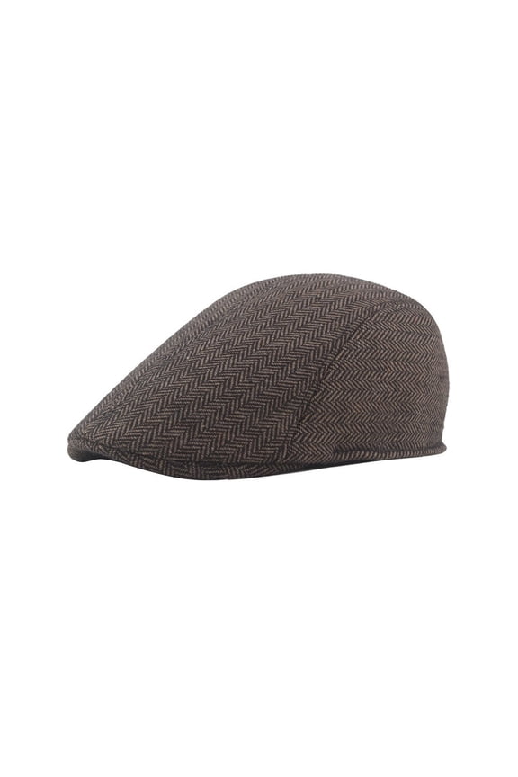 US 1 Pack Newsboy Hats for Men Classic Herringbone Tweed Wool Blend Flat Cap