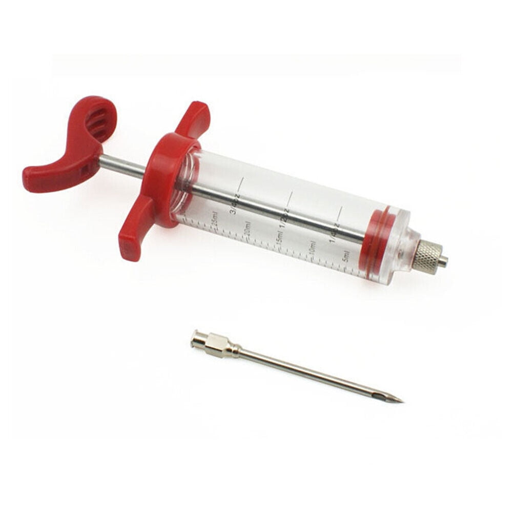 12 Pack US Plastic Food Marinade Injector Syringe, BBQ Meat Needle