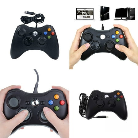 US 1-2 Pack Wired Controller USB For Compatible With Xbox 360/ Windows 7 8 10 11