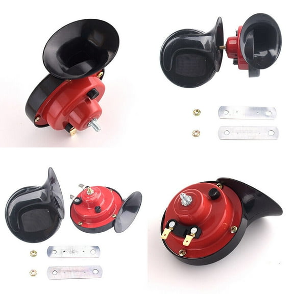 US 1-2 Pairs 12V 300DB Super Loud Train Air Horn Waterproof Motorcycle Car Boat