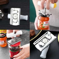 US 1-2 Pc Adjustable Jar Bottle Opener Multifunctional Stainless Steel Grip Tool