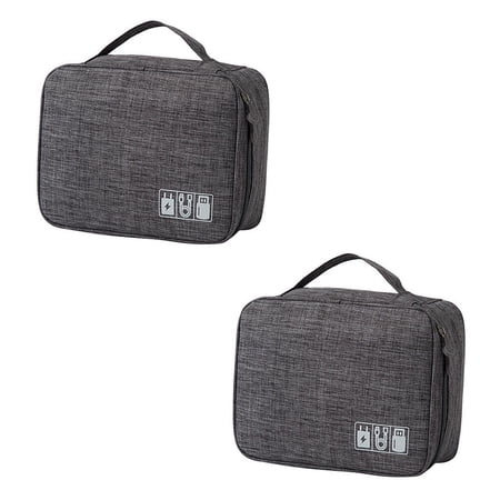 US 1 Pc Electronic Organizer Compact Travel Cable Bag USB Cord Charger Storage