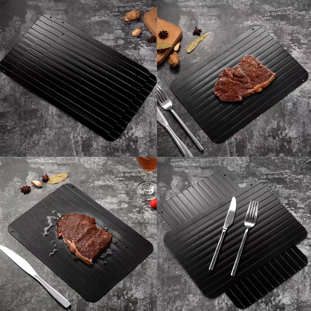 US 12 Pc Fast Defrosting Tray Rapid Thawing Board Safe Defrost Meat