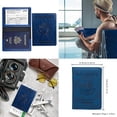 thumbnail image 1 of US 1-2 Pc Passport Holder Vaccination Certificate Faux Leather Wallet Cover Slim, 1 of 12