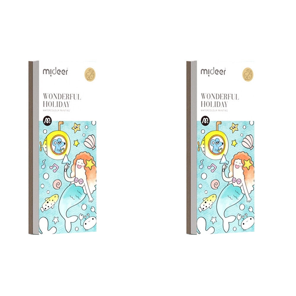 US 1 Pc Pocket Watercolor Painting Book with Paints & Brush Paint Fun ...