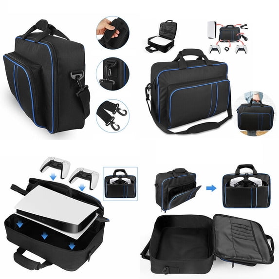 US 1-2 Pc Portable Travel Carrying Bag Large Capacity Protective For PS5 Console