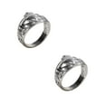 thumbnail image 1 of US 1Pc Stainless Steel Mens Celtic Irish Claddagh Wedding Band Ring Size 6-10, 1 of 5