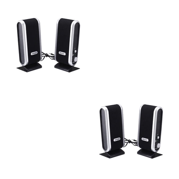 US 1 Pc USB Power Stereo Speaker System 3.5mm Jack For Desktop Laptop Computer