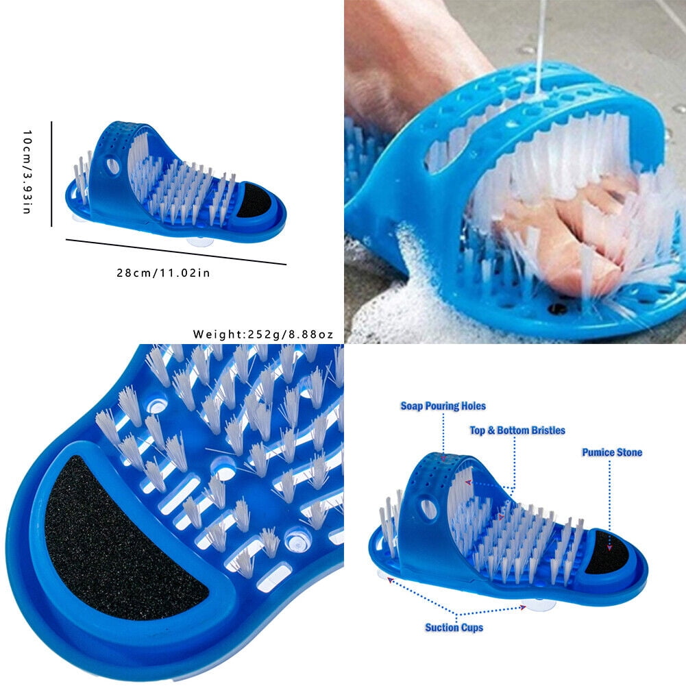 US 12 Pcs Shower Foot Scrubber Feet Cleaner Washer Brush for Floor
