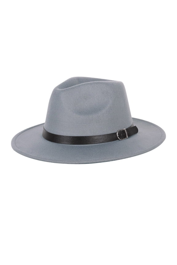 US 1 Pcs Wide Brim Fedora Hat Water Resistant Leather Band Winter Fall Western