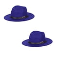 thumbnail image 1 of US 1 Pcs Wide Brim Fedora Hat Water Resistant Leather Band Winter Fall Western, 1 of 5