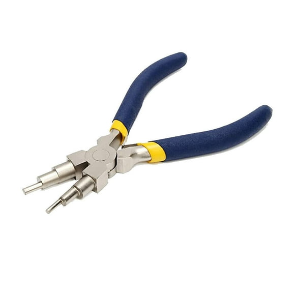 US 1-2 Stainless Steel 6-in-1 Bail Making DIY Crafts Wire Looping Forming Plier