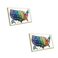 thumbnail image 1 of US 1-2Pc RV State Sticker Travel Map 50 USA States Trailer Camper Road Trip, 1 of 11