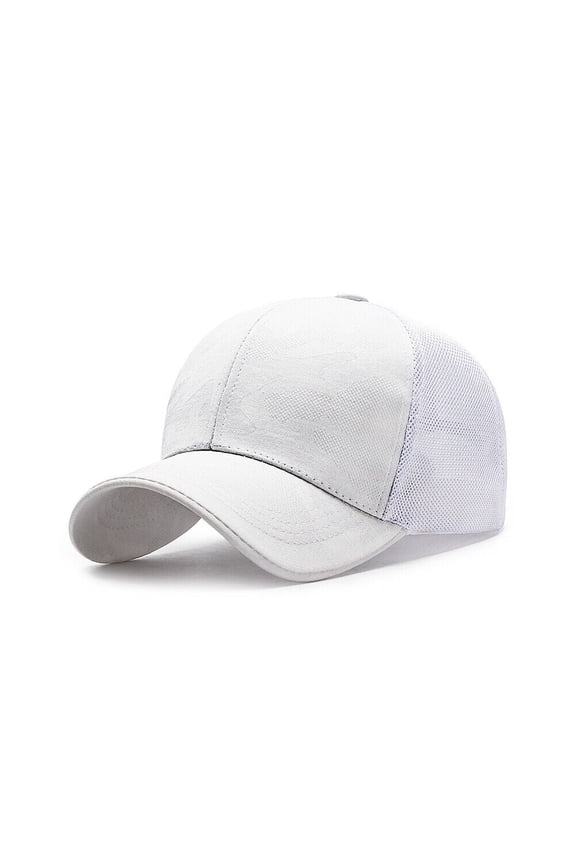 US 1~2Pcs Baseball Cap Mesh Snap Back Classic Trucker Camouflage Hat All Seasons