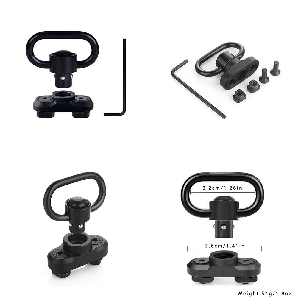 Bontok Sling Swiels Mount 1.25 Inch 360° Rotation Sling Mount Mloc Attachments Set for Two Point Traditional Sling (1 Pack)　並行輸入品 Bontok 1.25 Sling Swivel Mount Set with M-LOK Attachments - Two