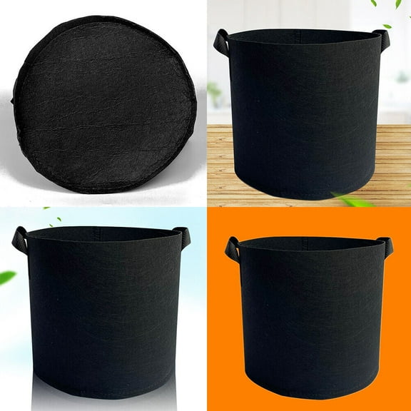US 10 / 15 Gallon Plant Growing Bags Fabric Pot Nursery Soil Bag Thickened Nonwo