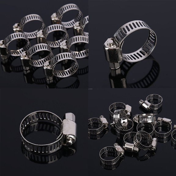 US 10- 20 Pcs 3/4" CLAMP STAINLESS STEEL HOSE CLAMPS 1/2" - 3/4" INDUSTRIAL TOOL