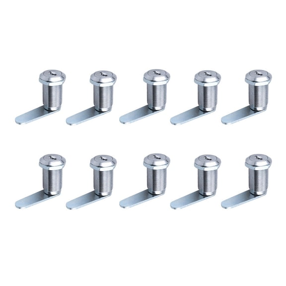 US 10 Pack 5/8" 1" 1 1/8" Cabinet RV Cam Locks Keyed Alike Secure Drawer File