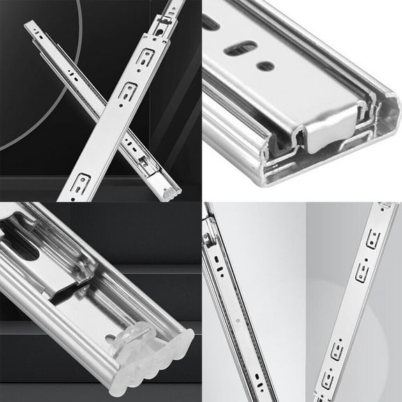 US 10 Pairs 10"-24" Heavy Duty Full Extension 100-lb Ball Bearing Drawer Slides