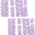thumbnail image 1 of US 100 Pack 8mm Loose Round Spacer Beads Strand Crackle Lampwork Glass Beads, 1 of 5