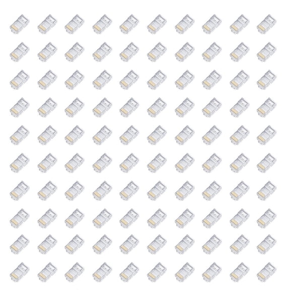 US 100Pc Non Pass Through Rj45 8p8c Modular Network Cable Connector Cat6/6a