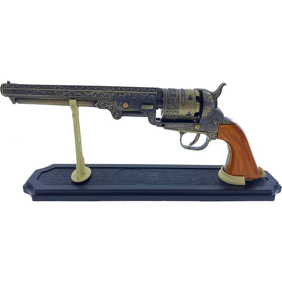 13" Decorative Antique with Display Stand  Classic Old West Collectible for Home or Office Dcor