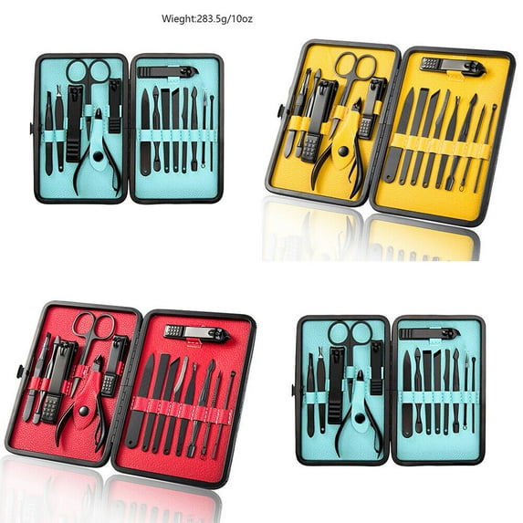 US 15 Piece Manicure Pedicure Nail Care Set Cutter Cuticle Clippers Kit
