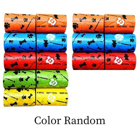 US 16-32 PackDog Pet Poop Bags 8 Rolls, Odor Blocker Dog Poop Waste Bag