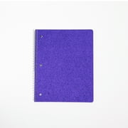 Ecokind by U Style Mess-Proof Glitter 1 Subject Notebook, Wide Rule, 8.5" x 10.5", 80 Sheets