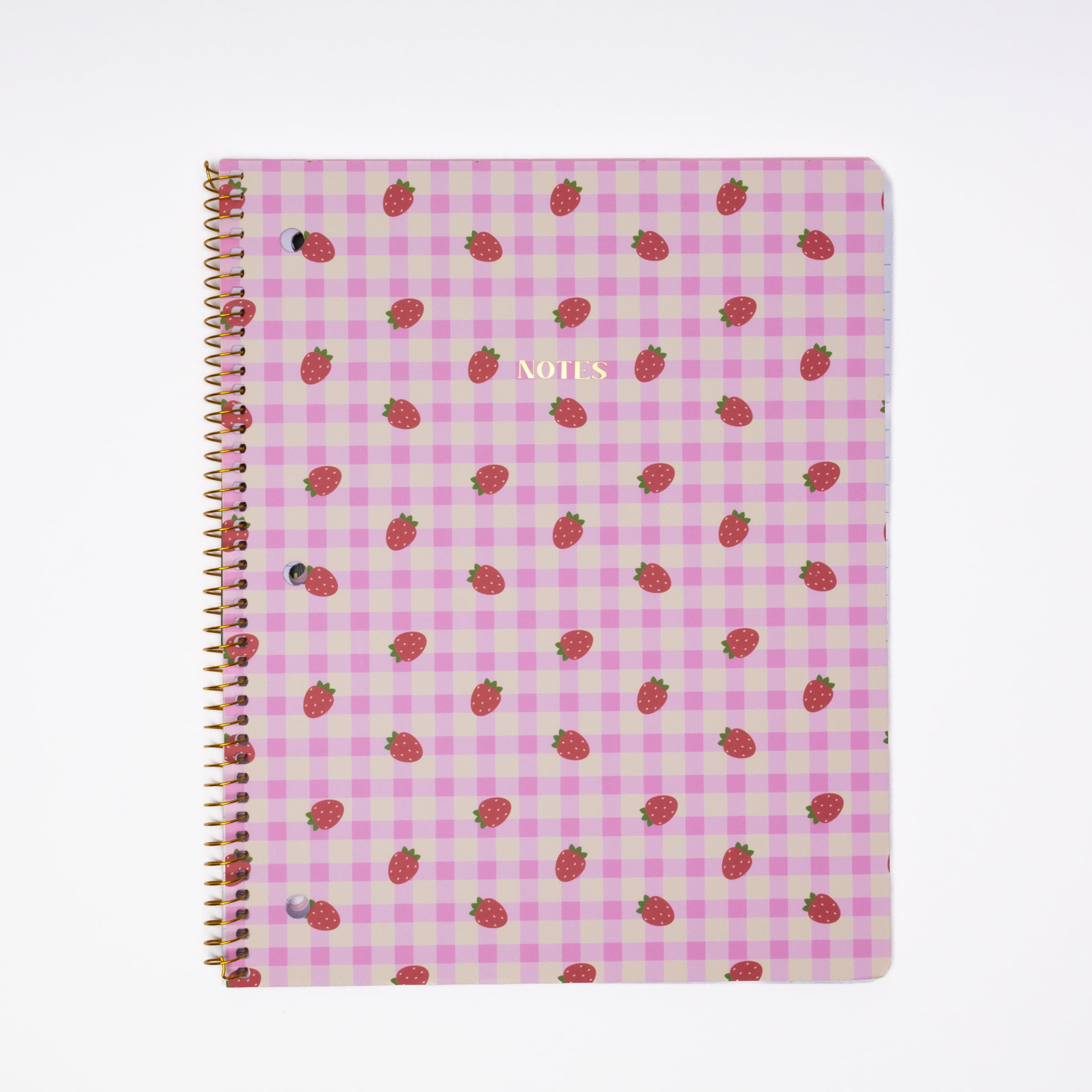 Ecokind by U Style Strawberry 1 Subject Notebook, Wide Rule, 8.5" x 10.5", 80 Sheets